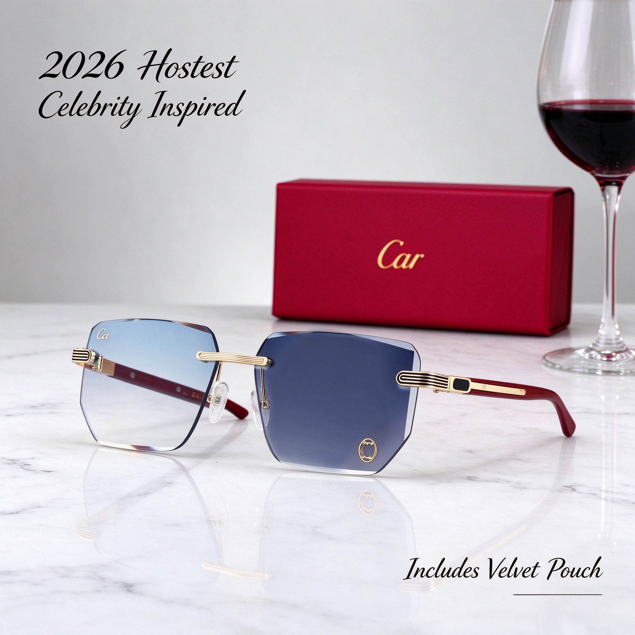 Designer sunglasses fashion polarized sunglasses UV resistant luxury sunglass men women Goggle Retro square sun glass Casual eyeglasses With Boxabac