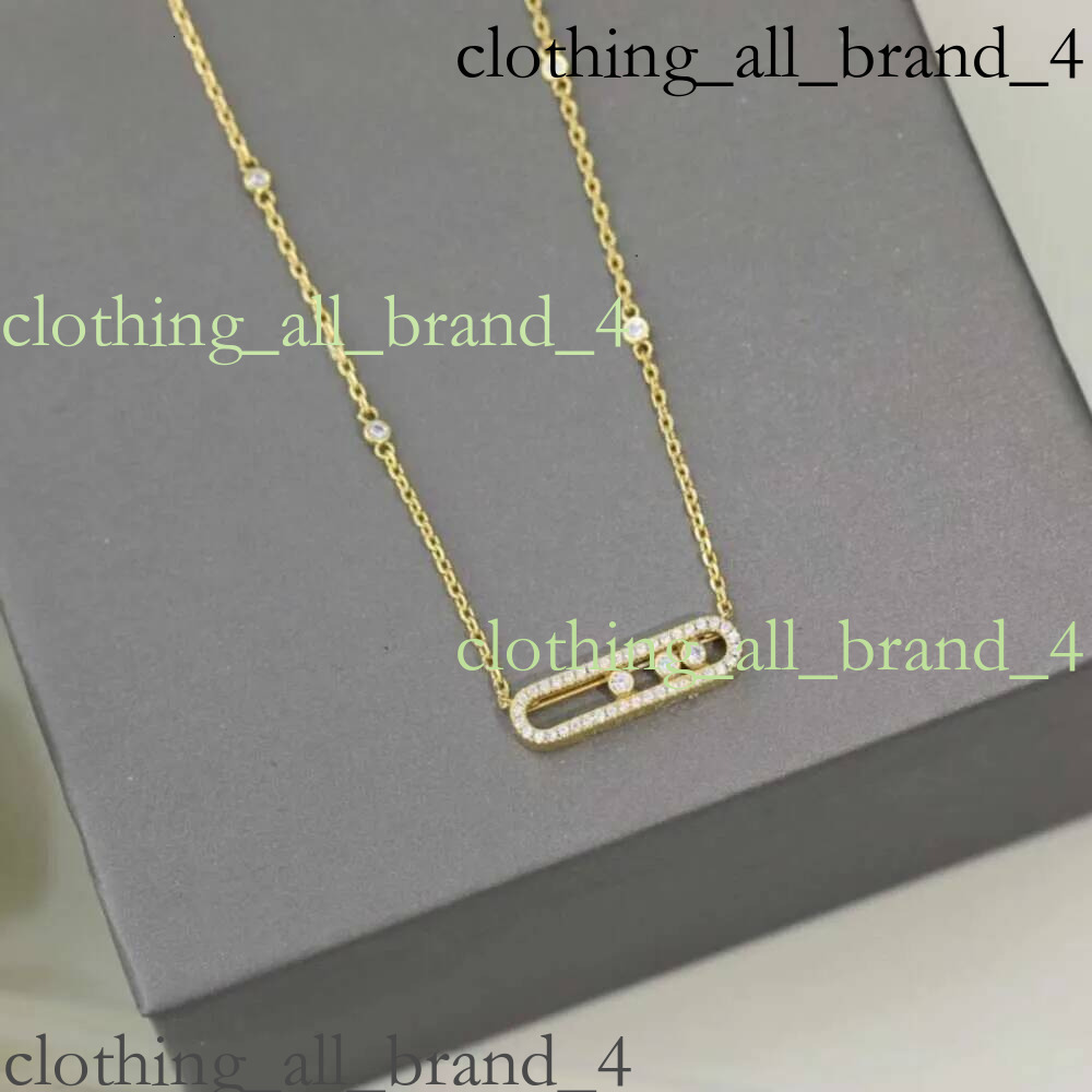 Designer Jewelry High Version Three Diamond Sliding Necklace Fashionable And Personalized Hollow Dynamic Full Pendant Collar Chain Bracelet Gold 202
