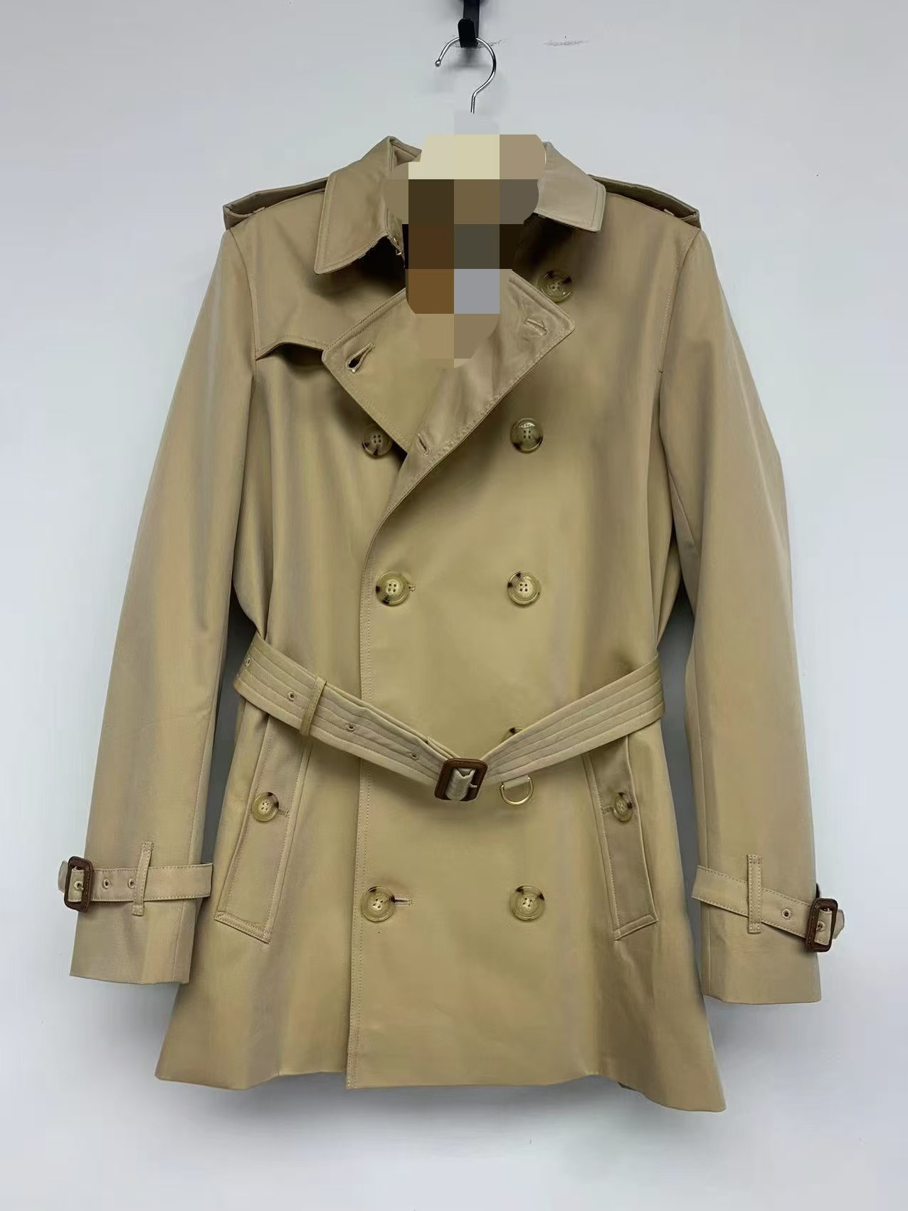 bbr designer trench coat New British Style Waterproof Classic Wimbledon Double-Breasted Gabardine Cotton Short Men's Trench Coat