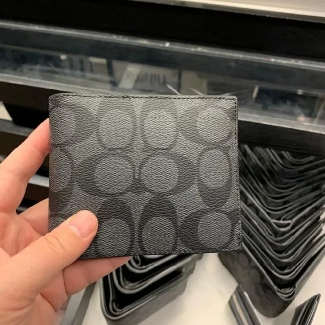 12A Signature Leather Wallet Genuine Leather Designers Men Long Zip Around Wallet Flower Card Holder Women Fashion Plaid Style Purse Mens Clutch Wal