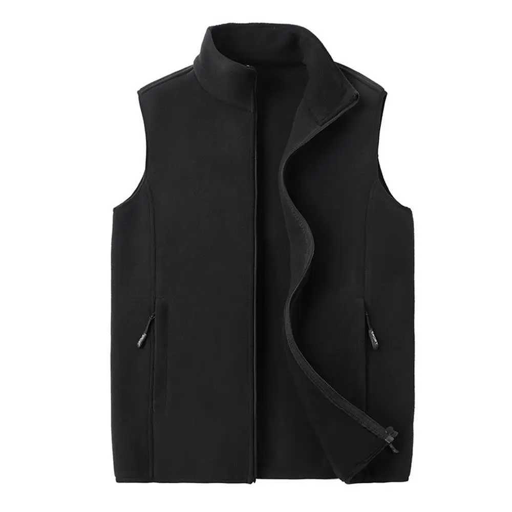 Vests Autumn Fashion Plus Men's Size Male Warm Waistcoat Fleece Vest Men's Lamb Cashmere Warm Sleeveless Coat Men Brand Clothing Winter Ve