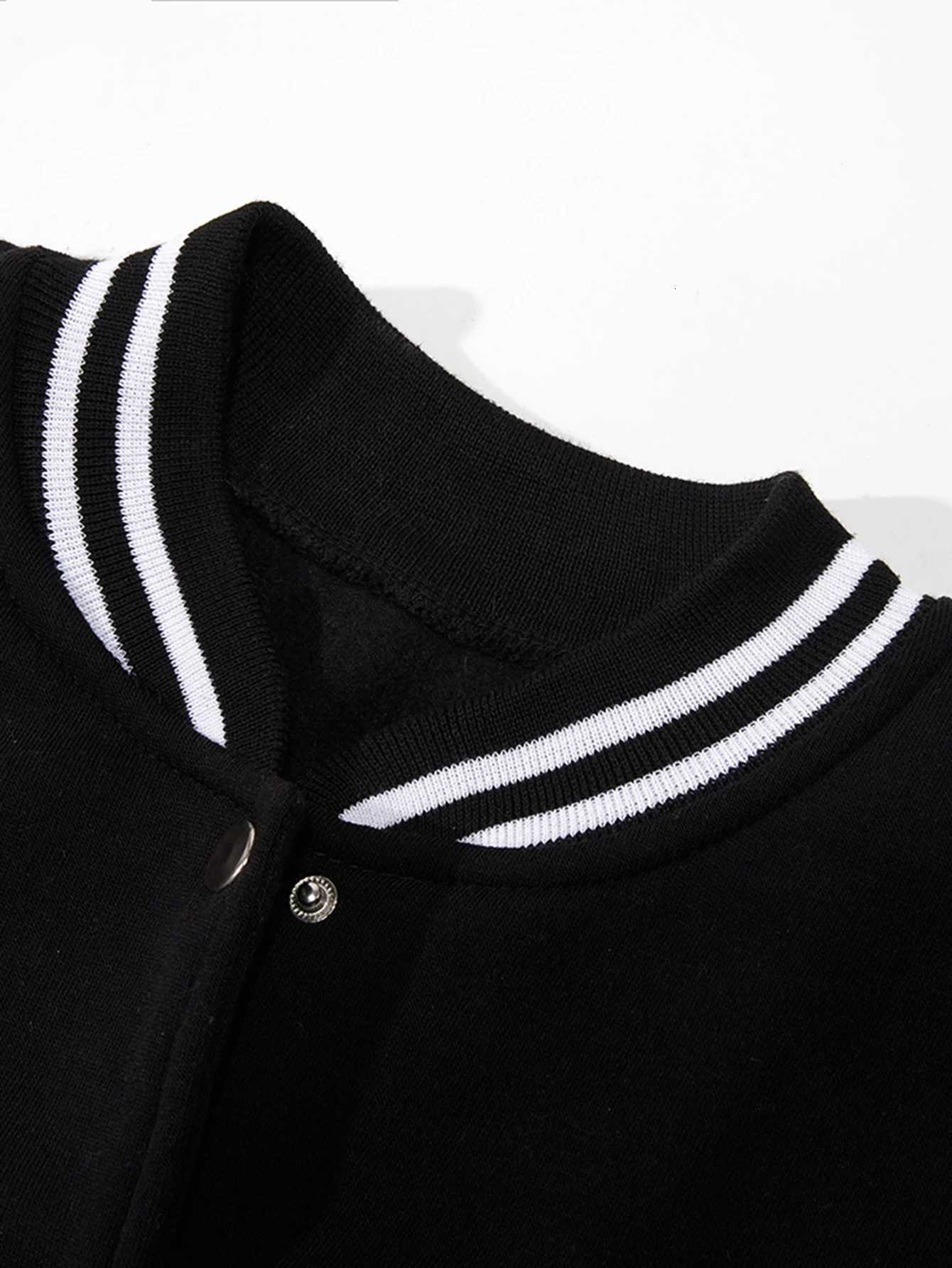 Print Men's Jackets Game Day Men Jackets FLeece Fashion Baseball Harajuku FLeece Loose Coat Unisex Fashion All-Match StreetwearW261017