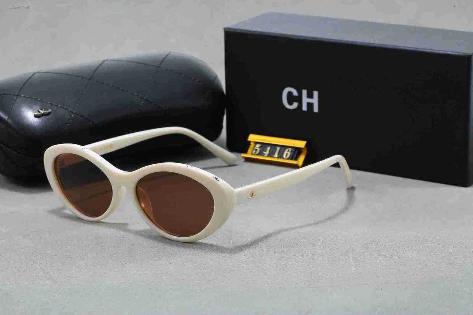 Designer Sunglasses for Women - Cream White Cat Eye Sunglasses with Brown Lens Retro UV400 European American Style Shades