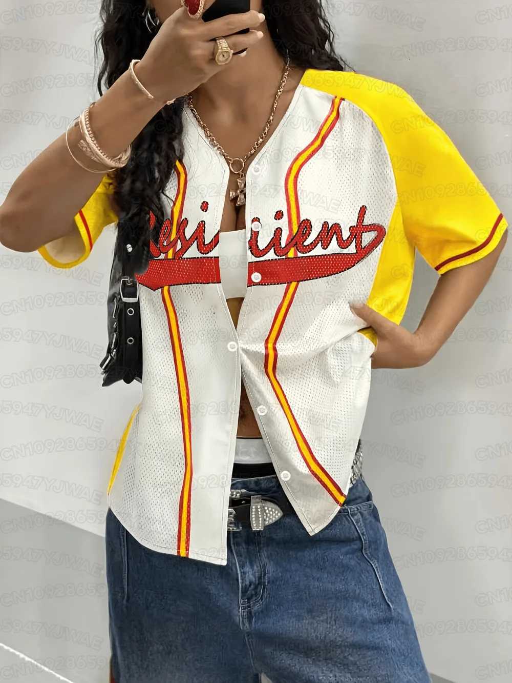 Men's Men's T-Shirts American Women's Hip-Hop Hot Street Dance Athletic Quick-Dry Sports Baseball Uniform Short-Sleeve T-ShirtW261017