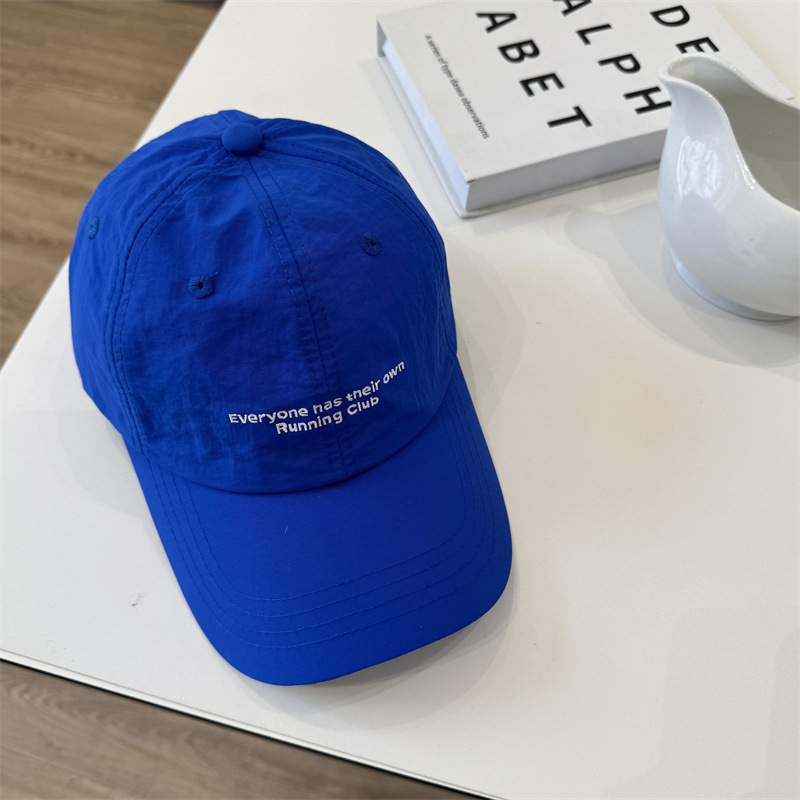 Niche New Thin QuickDry Waterproof Sunshade Baseball Cap for Men Summer Letter Running Sports Outdoor