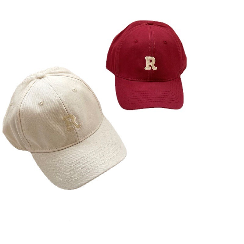 R Brand Large Head Circumference Baseball Women Face Slimming Duckbill Cap for Men Korean Style Casual Versatile Soft Top Wide Brim Hat Trendy