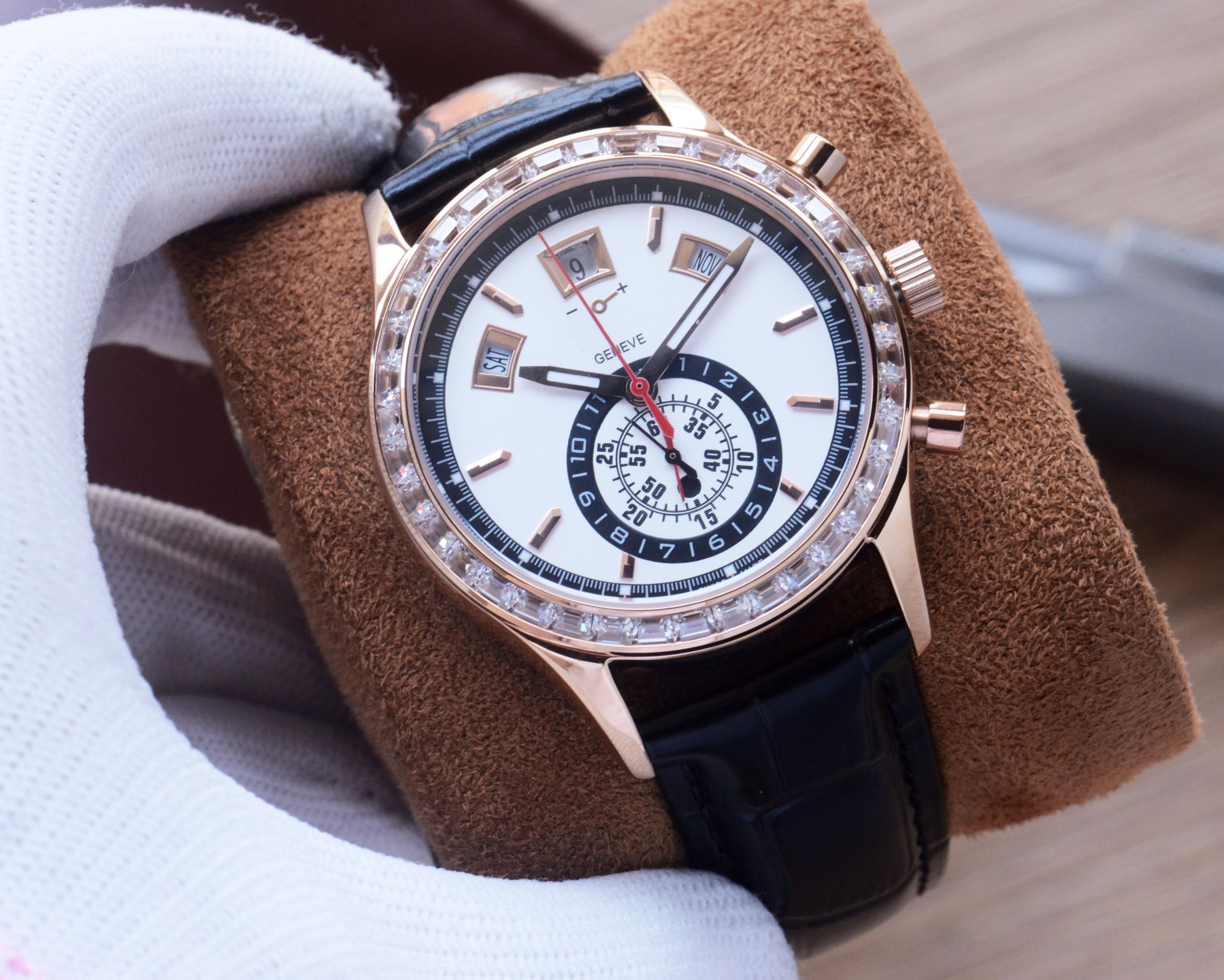 Luxury Mens PPity 5960 Automatic mechanical movement Watches 40MM Men Watch Stainless Steel Case Waterproof Fashion moon phase Montre Wristwatches #