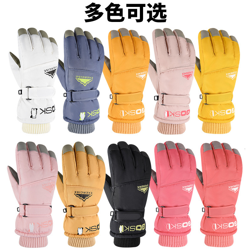 2026 New Adult Ski Gloves, Unisex, Men Women, Warm Cold-Resistant, Touchscreen Compatible, Waterproof, Suitable outdoor Students, Cycling, With Flee