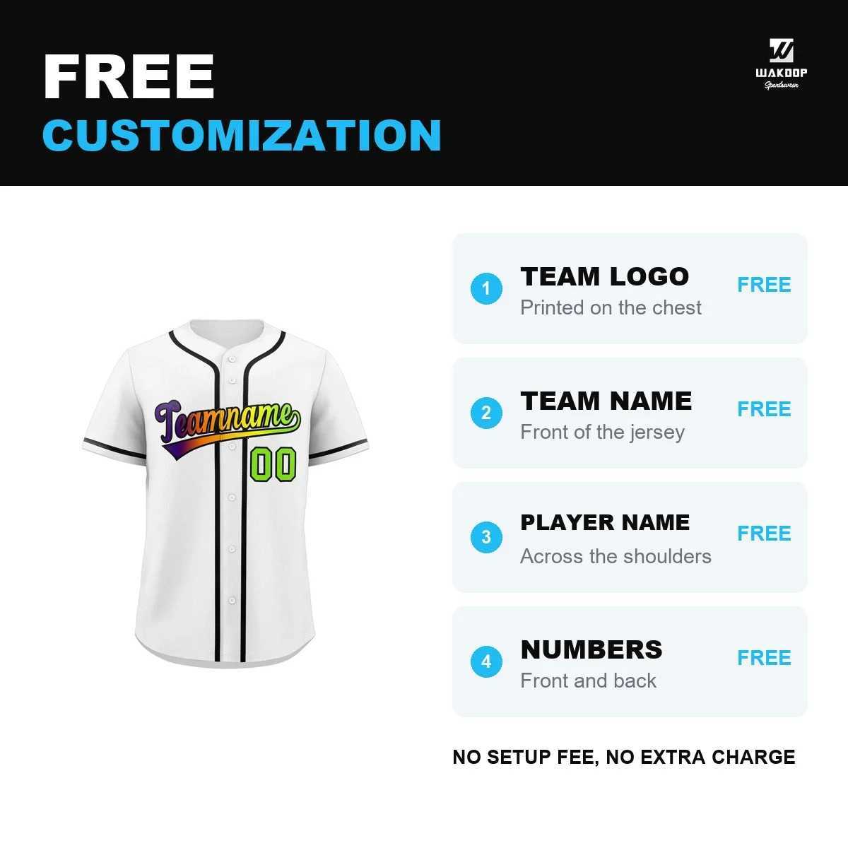 Baseball Men's T-Shirts Sublimation Customize Streetwear Personalized Baseball Shirts Sports Uniform for Men Women Adult And YouthW261017