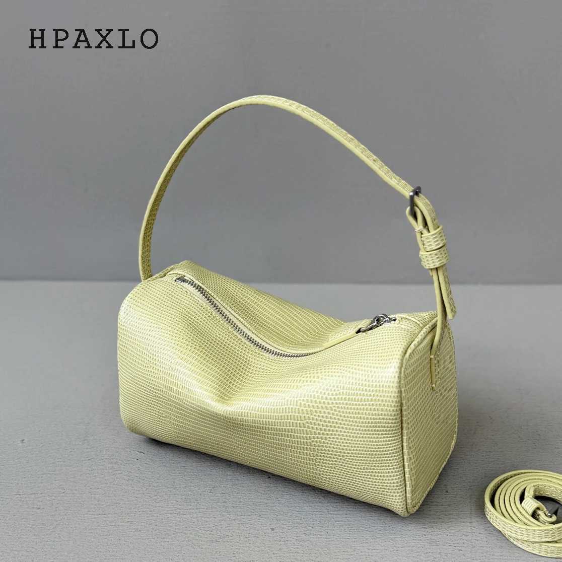 Evening Bags Lizard Pattern Genuine Leather 90s Pen Holder Bag New First Layer Cowhide Simple Shoulder Crossbody Bag Fashion Women Handbag H261016