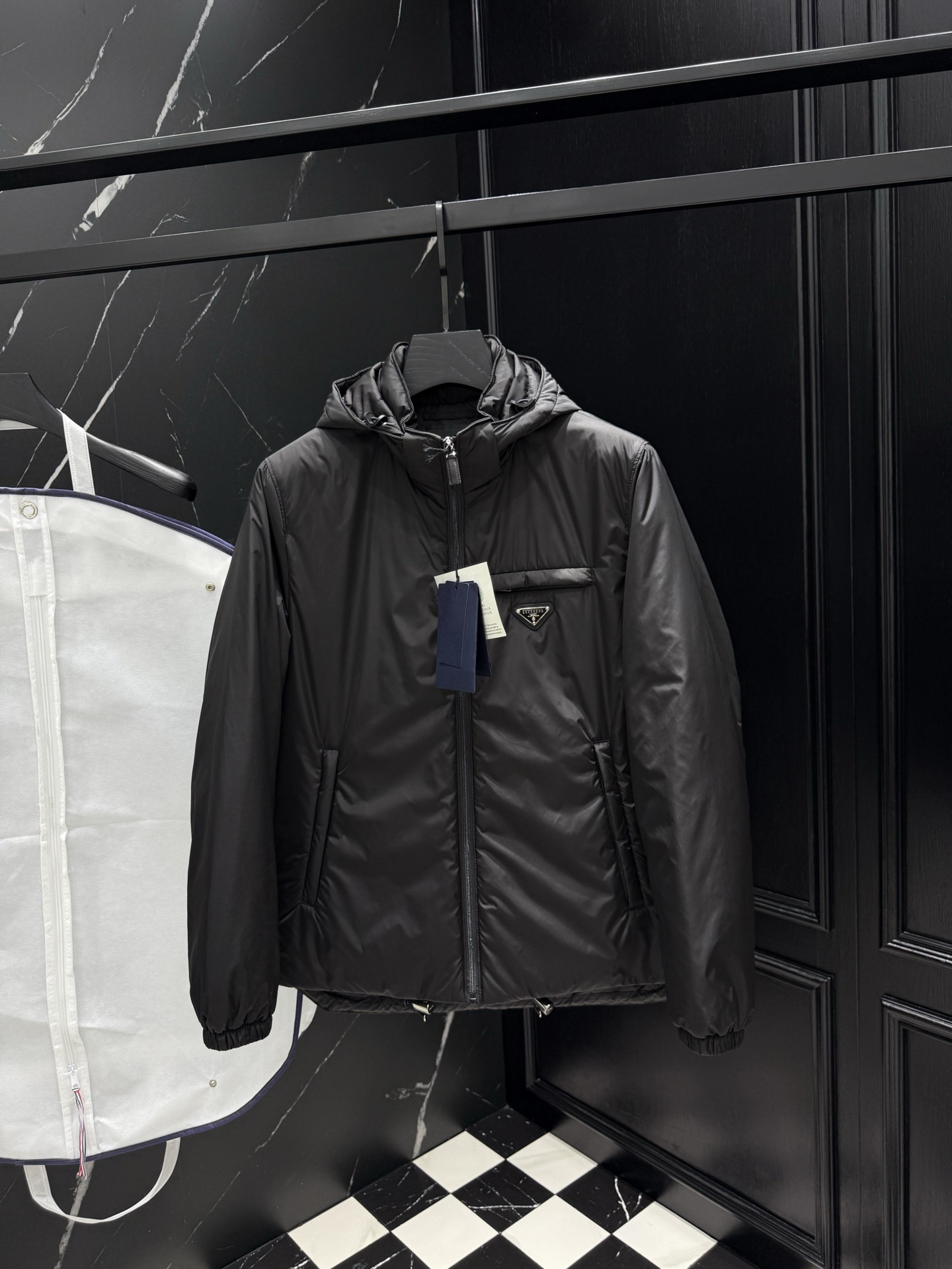 DUYOU Mens Puffer Jacket Down Jacket Unisex Puffer Coat Designer Jackets Warm Parka White duck down filling Winter Thick Fluffy Outerwear with Hood