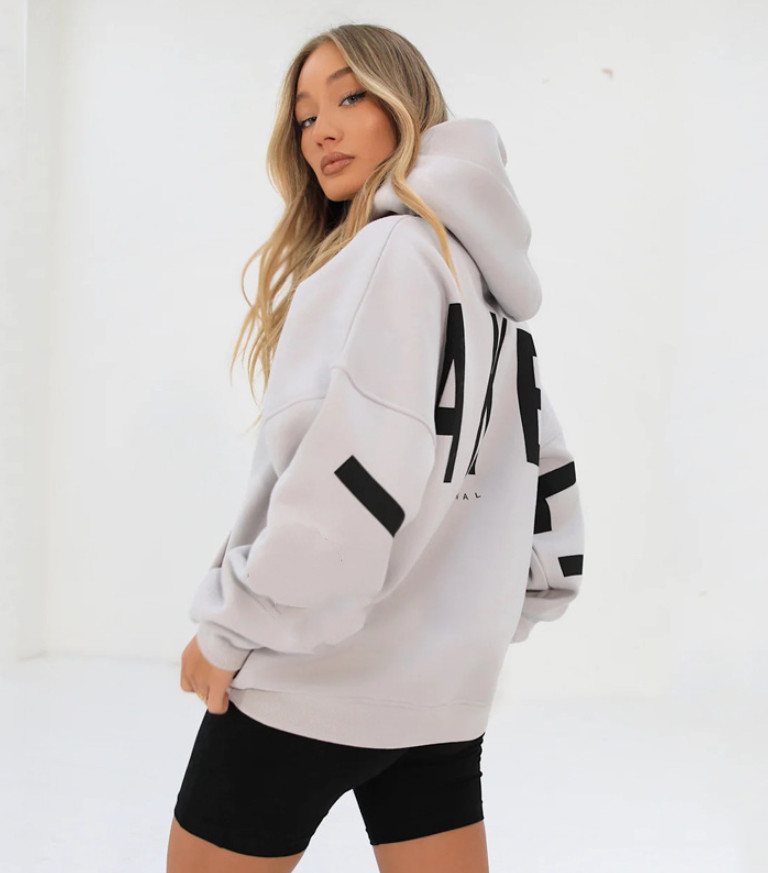 Designer Sweatshirts letters Printed Hooded Hip Hop Womens Hoodies Cross Border Thickened Versatile Long Slved Loose Clothes Exercise Clothing