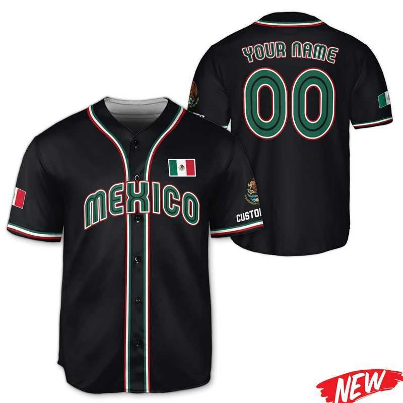 Mexico Men's T-Shirts Custom Name Baseball Shirt For Men Sports Tops Summer Quick Dry Shirt Outdoor Short Sleeve Mexican Tee ShirtsW261018