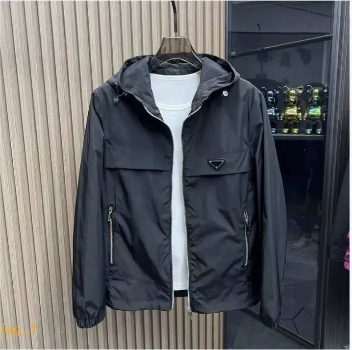 pradmen jacket classic men hoodie casual brand jacket shirt Double woven material oversized Bomber jackets Arm pocket decoration asian size inverted