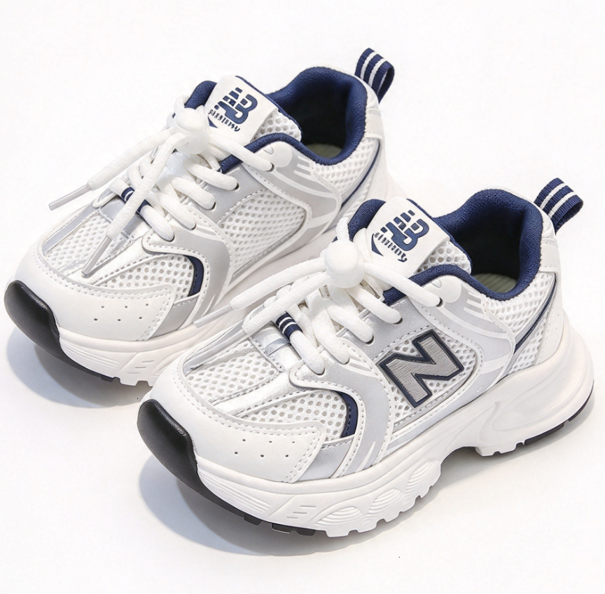 Outdoor Athletic Kids Mesh Sports Sneakers Designer New Style Comfortable Versatile Casual Shoes Unisex Boys Girls Children School Daily Footwear