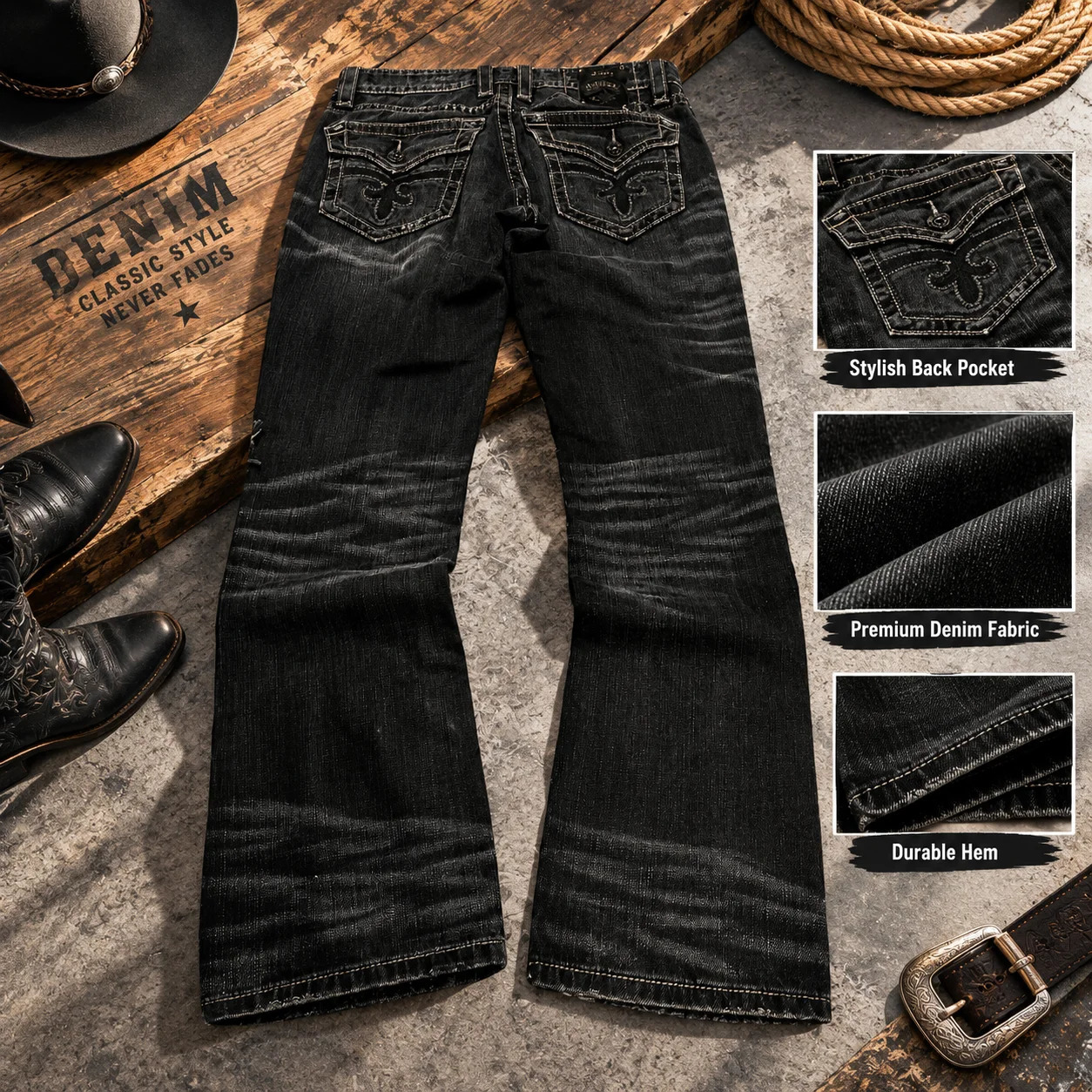 Y2K black antique graphite jeans Gothic high street low waist slim fit pants oversized men women Micro Flare jeans streetwear 261013