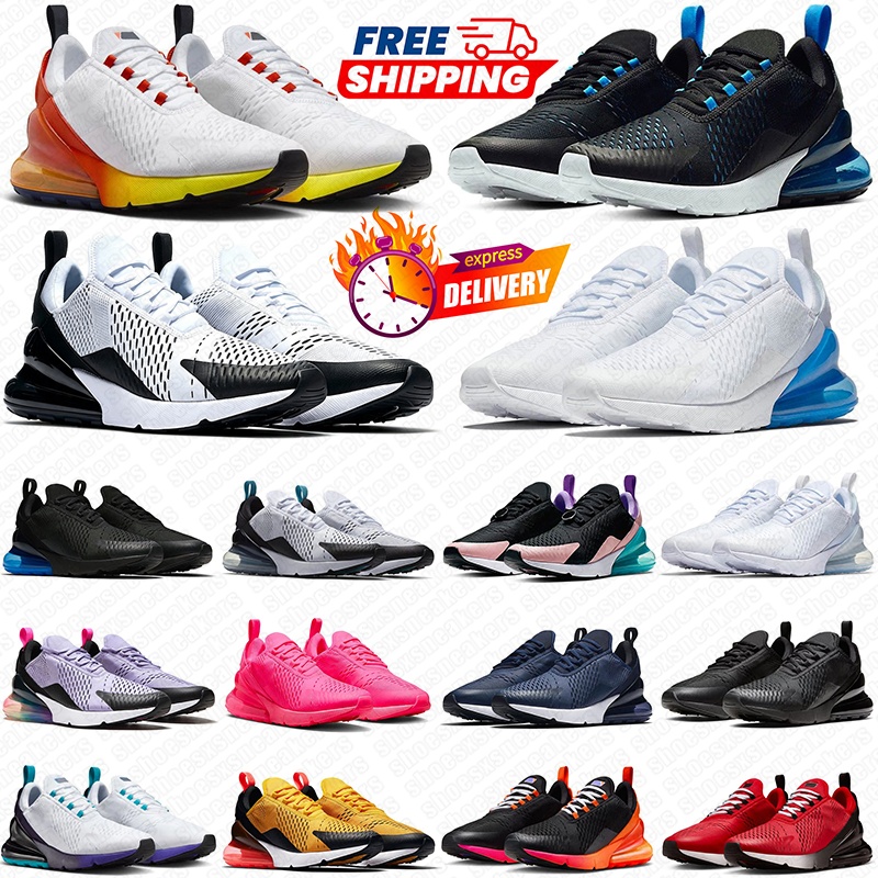 Free shipping designer sneakers 270 270s casual Shoes for men women White Black Pink classic Low Breathable fashion outdoor sports trainers sneaker