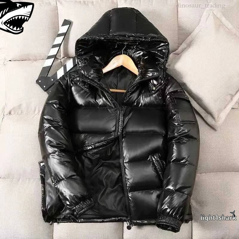 monclenessity coats Men's Parkas Men Shiny Puffer New Winter Man Hooded Casual White Duck Down Coats Quality Male Outdoor Windproof Warm Jacket