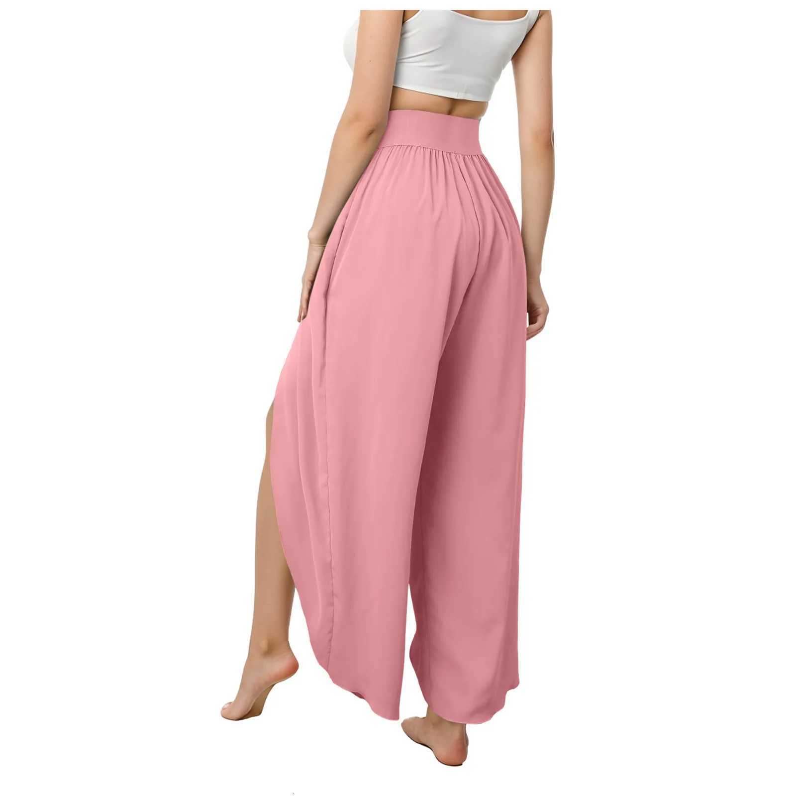 Women's Capris Women's Leggings Pants Baggy Sports Pants Women Wide Leg Pants High Waisted Hippie Pants Summer Boho Beach Plus Size Palazz