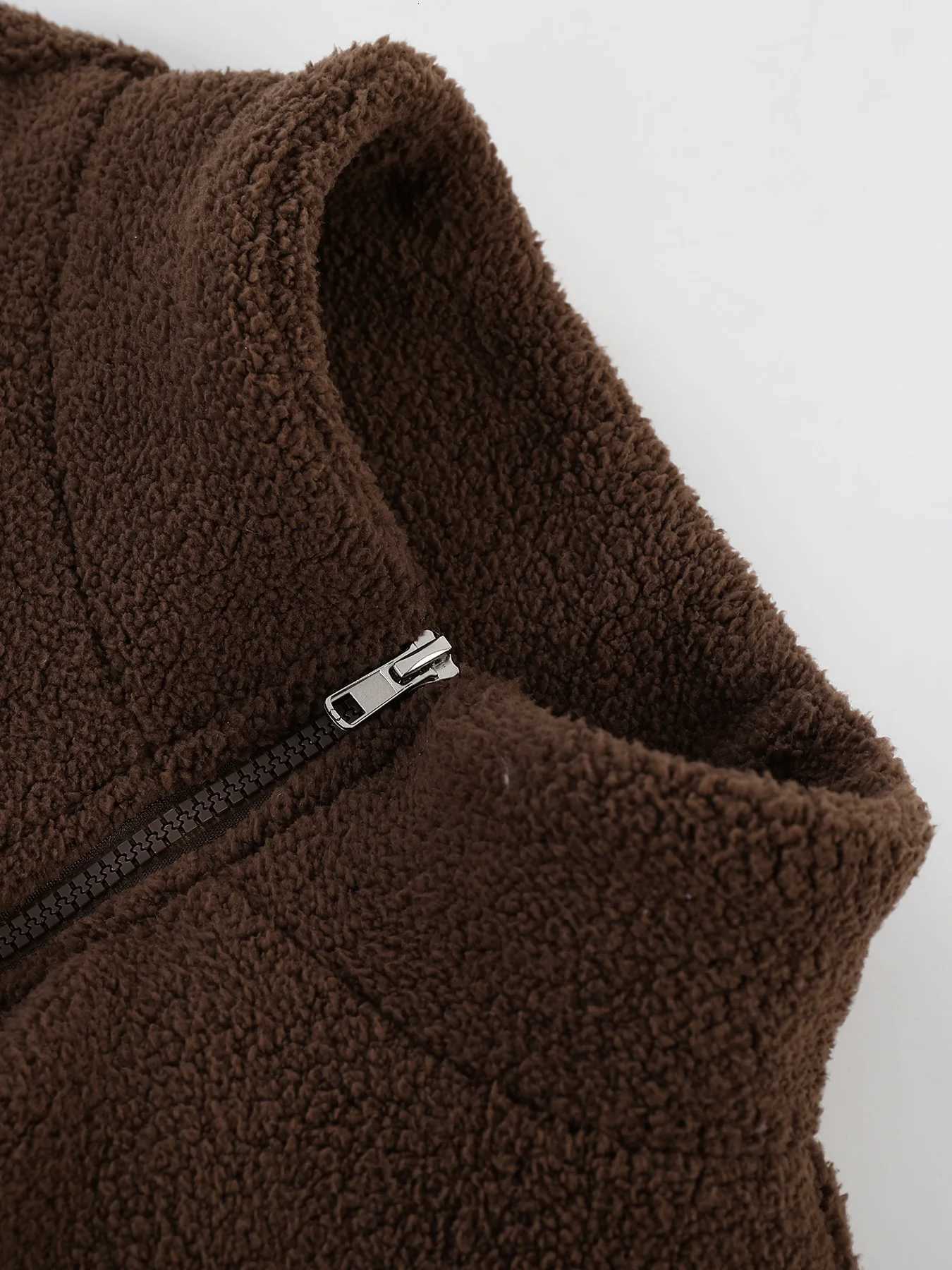 Vests Men's Aztec Ethnic Men's Style Color Block Sherpa Fleece Stand Collar Jacket Winter Thick Warm Fleece Casual CoatW261017