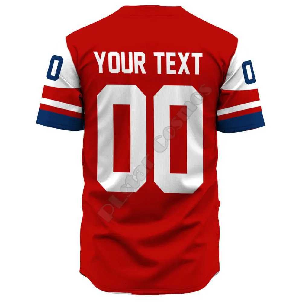 Czech Custom Name Men's T-Shirts Republic Team Hockey Style New Baseball s 3D Printed Baseball Shirt Casual Shirts hip hop TopsW261017
