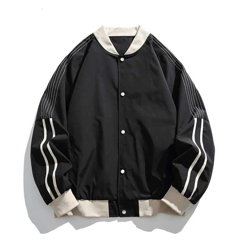 Jackets 175kg Men's Baseball Men's Jacket Big Size 160KG 150KG Zipper Up Oversized Jacket Men Double Side Wear Vintage Coat Male Large 6xl