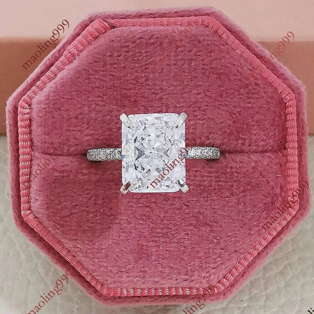 K Yellow Gold Radiant Cut Lab Engagement ct CVD Diamond Halo Ring with IGI Certificate