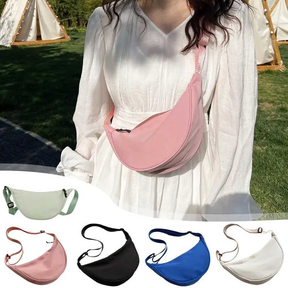 Cross Body Shoulder Bags Simple Design Women's Messenger Bag Fashion Ladies Nylon Hobos Small Shoulder Bags Vintage Female Purse Cloth Handbags