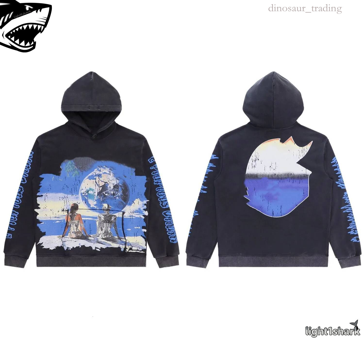 Godspeedful Hoodie Men Women Designer Godspeedy Pullover Y2k Hip Hop Gothic Unisex Casual Skull Letter Graphic Print Long Sleeve Sweatshirt Godspeed