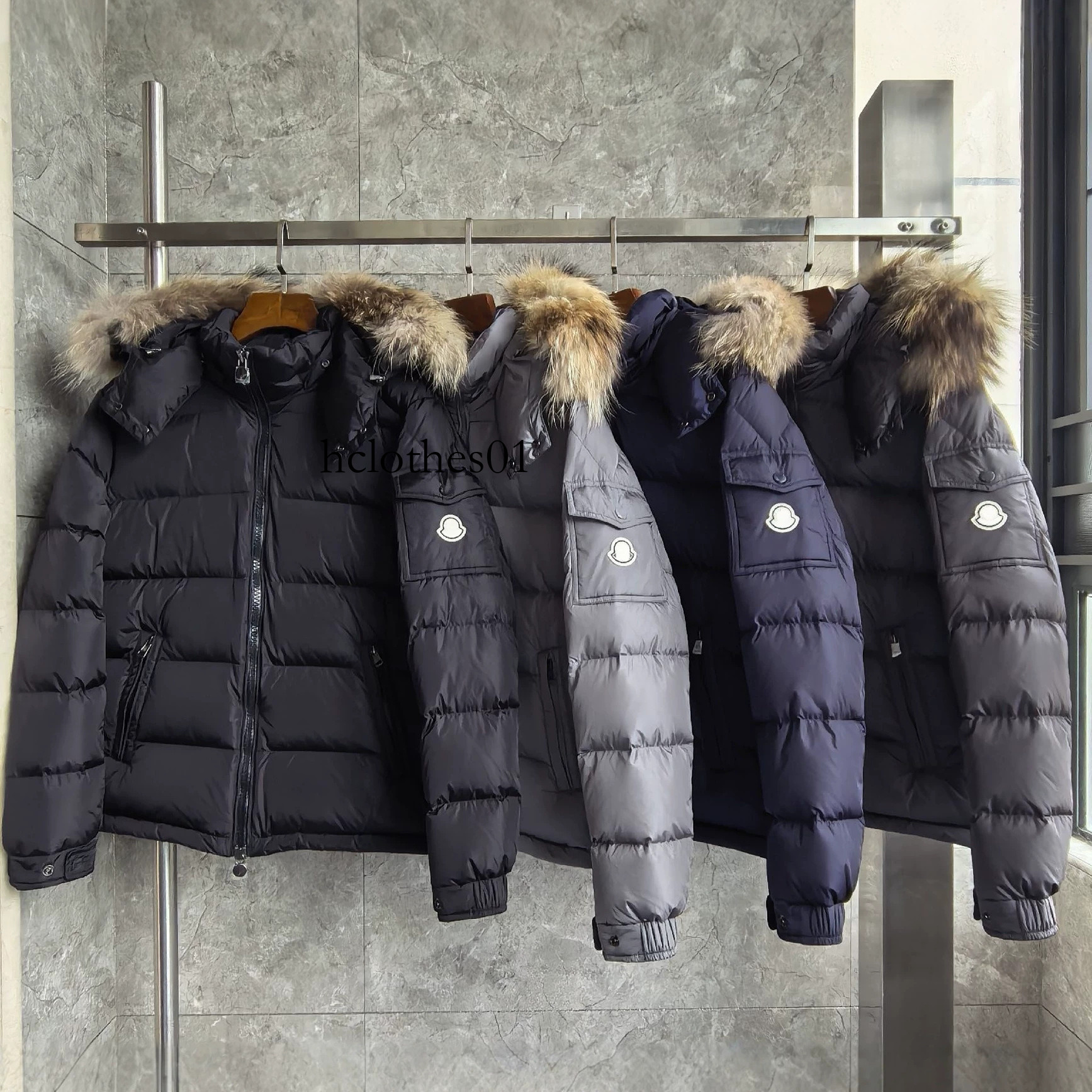 Designer down jacket short down jacket, winter thickened warm puffer coat with pockets for men and women