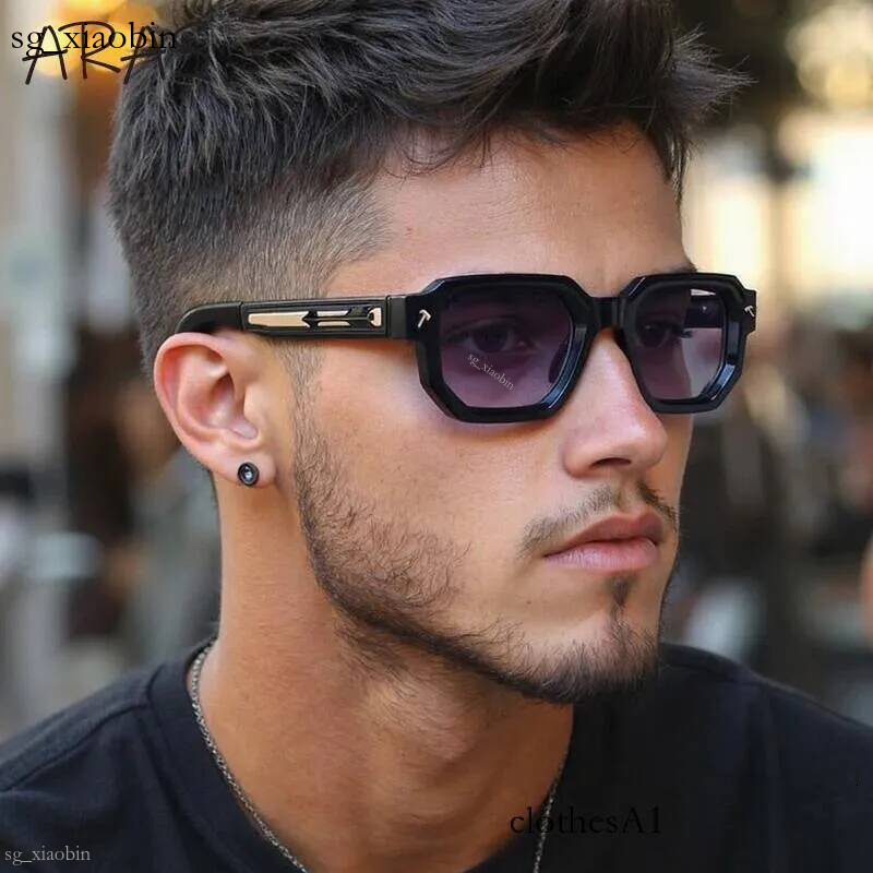Lunettes de soleil carrées polarisées pour hommes, marque de luxe, Vintage, rectangulaires, classiques, pour la conduite, UV400, tendance, 2026