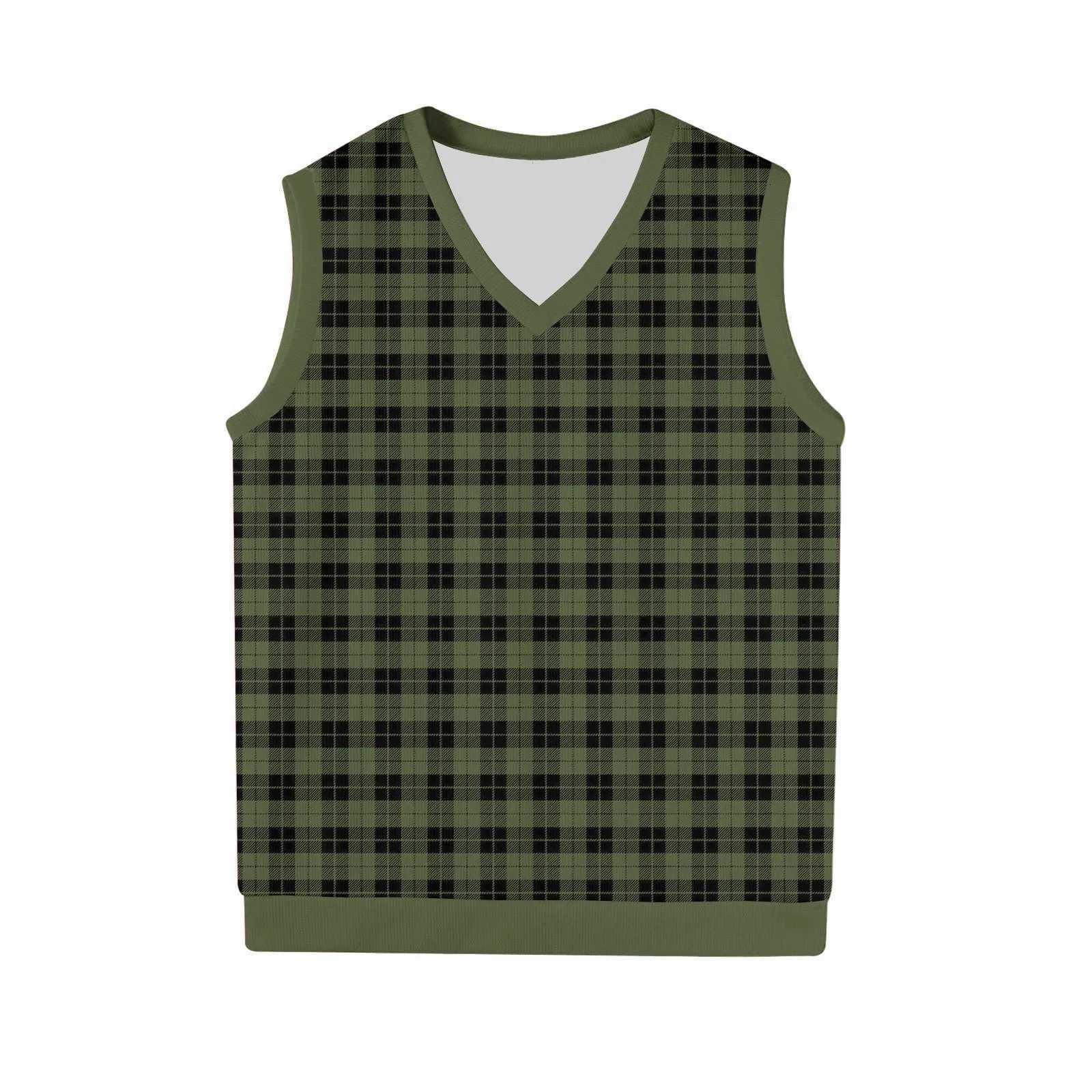 For Men's Top Vests Sleeveless Man Chess Vest Waistcoat Grid Woolen Sweater Vest Sleeveless Jackets For Men Vest Men Chaleco LanaW261017
