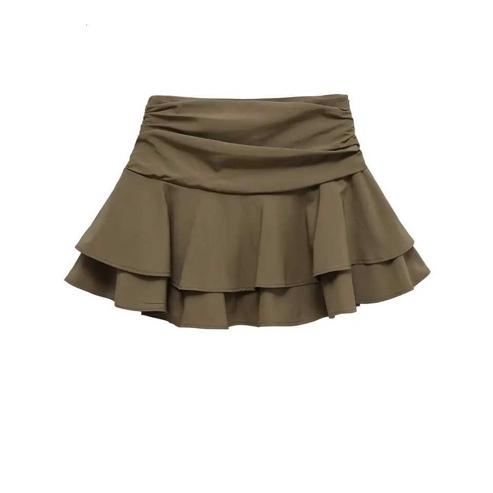 Summer Skirts ETJ 2025 Women's New sexy Fashion Hot Style Flouncy Stacked Decoration Mid-Waist Short Skirt Pants W261017