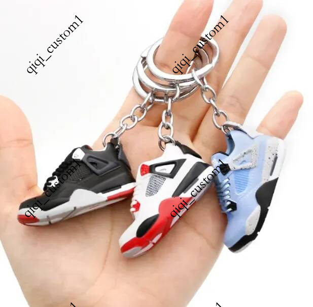 146 Styles Designer 3D Basketball Shoes Keychain Plastic Vinyl Stereoscopic Sneakers Keychains For Women Man Kids Bag Pendant Gift Sport Shoe Keyrin