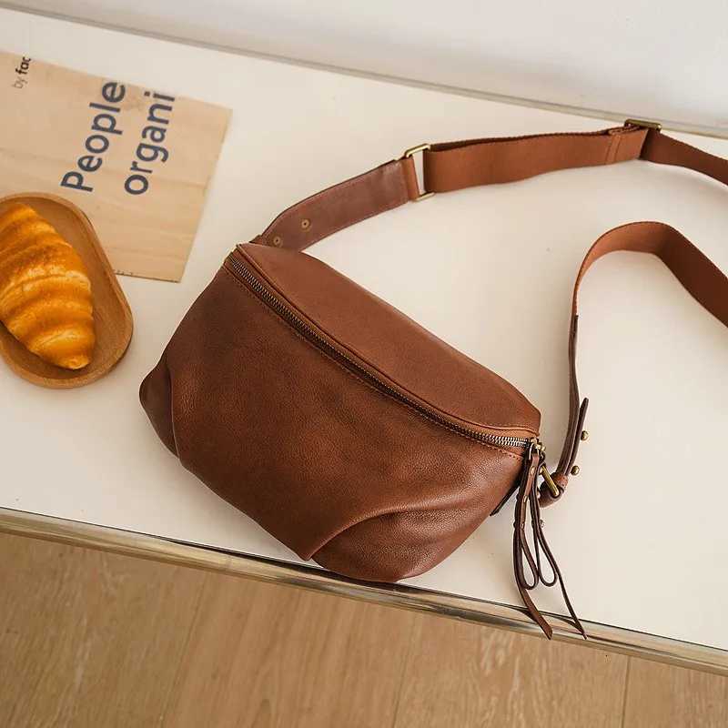 Evening Bags Johnature Genuine Leather Pleated Saddle Bag 2026 New Large Capacity Simple Women's Shoulder Crossbody Bags H261016