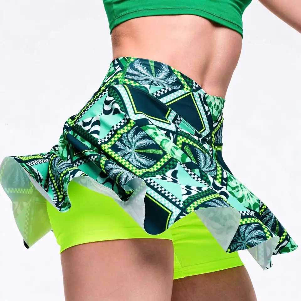 Women Sports Skirt Short Skirts Skirt Dance Running Skirt Korean Style Print Lined Casual Versatile Fashion W261017