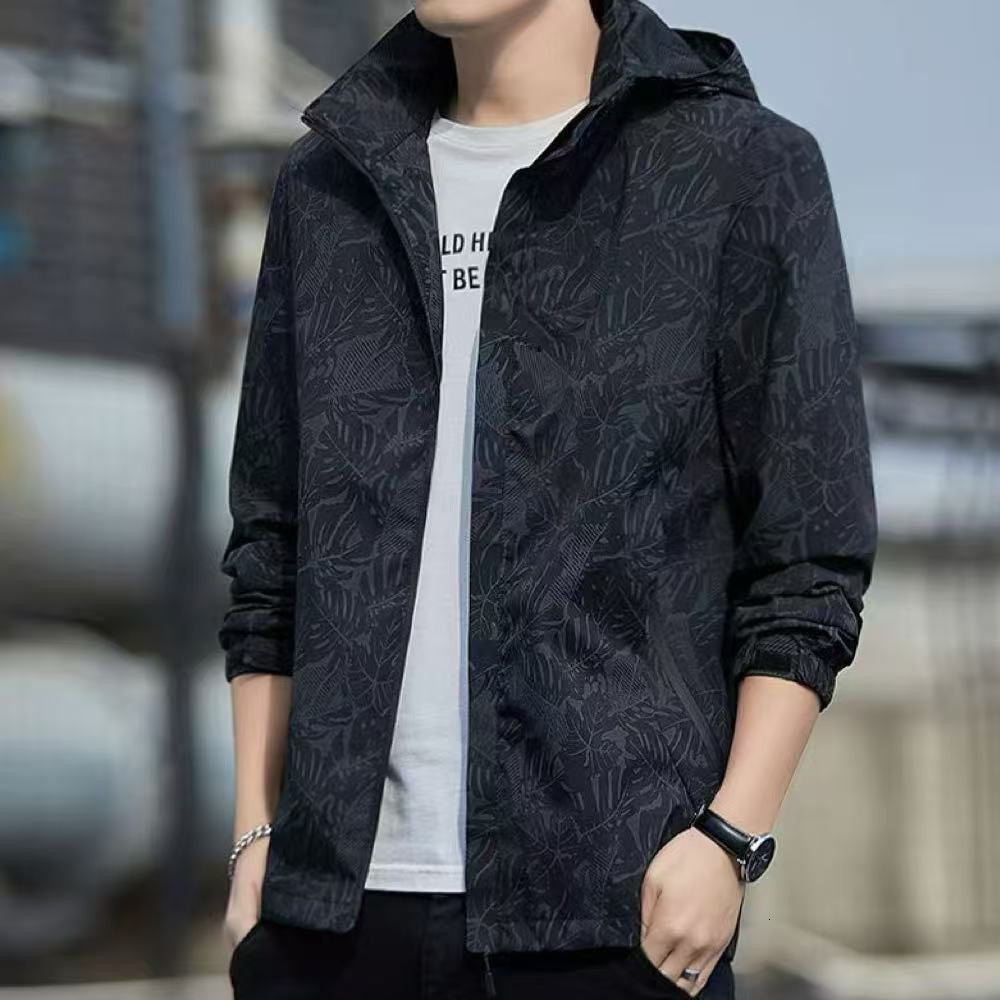 Men 2026 Spring Autumn New American Outdoor Pilot Hooded Jacket Trendy Casual Windbreaker Soft Lightweight Fashion Daily Street Outerwear Coat For M