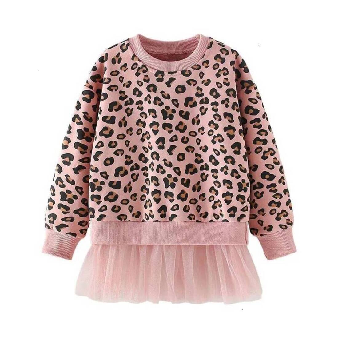 Girls Hoodie 38T Long Sleeve Autumn Spring Winter Arrival Leopard Print Baby Clothes Girls pullover Sweatshirts Toddler Costu