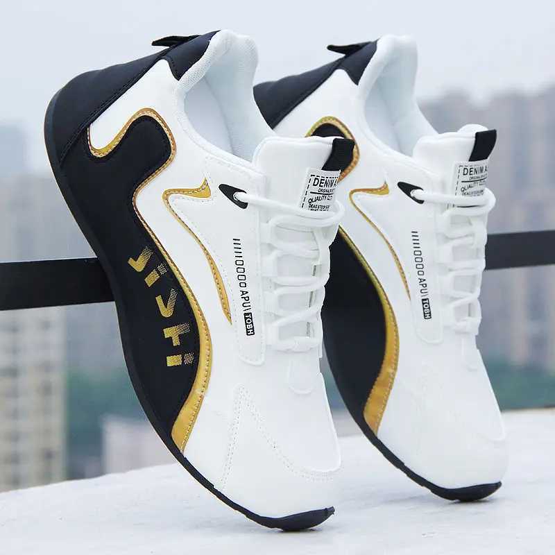 Casual Shoes Autumn New Leather Men Shoes breathable solid color shoes Trendy anti slip shoes Waterproof travel casual sneakers Zapatos H261016