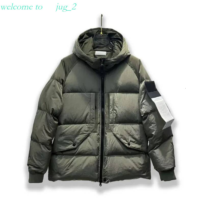 Autumn And Winter Men's Metal Nylon Down Jacket Warm Insulation Function Wind New Couple Cotton Hooded sweatshirt casual pants 47d