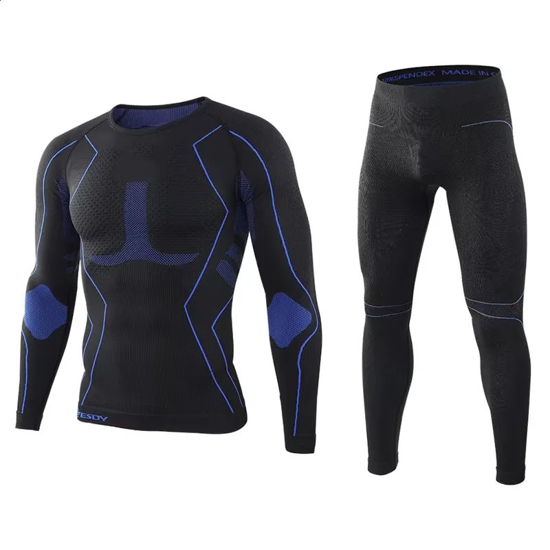 Men Sport Thermal Underwear Suits Outdoor Cycling Compression Sportswear Quick Dry Breathable Clothes Fitness Running Tracksuits 260924