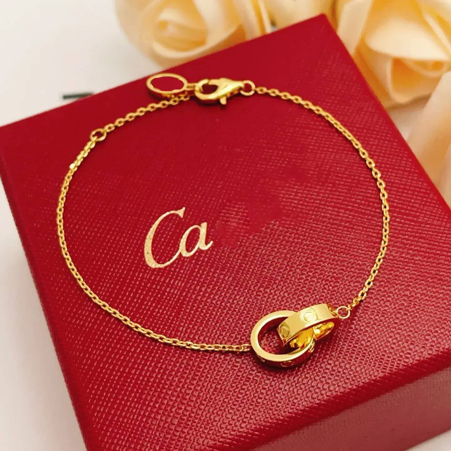 Chain Bracelet For Women Luxury cable Jewlery Bracelets Designer Jewelry Gold Diamond Bang