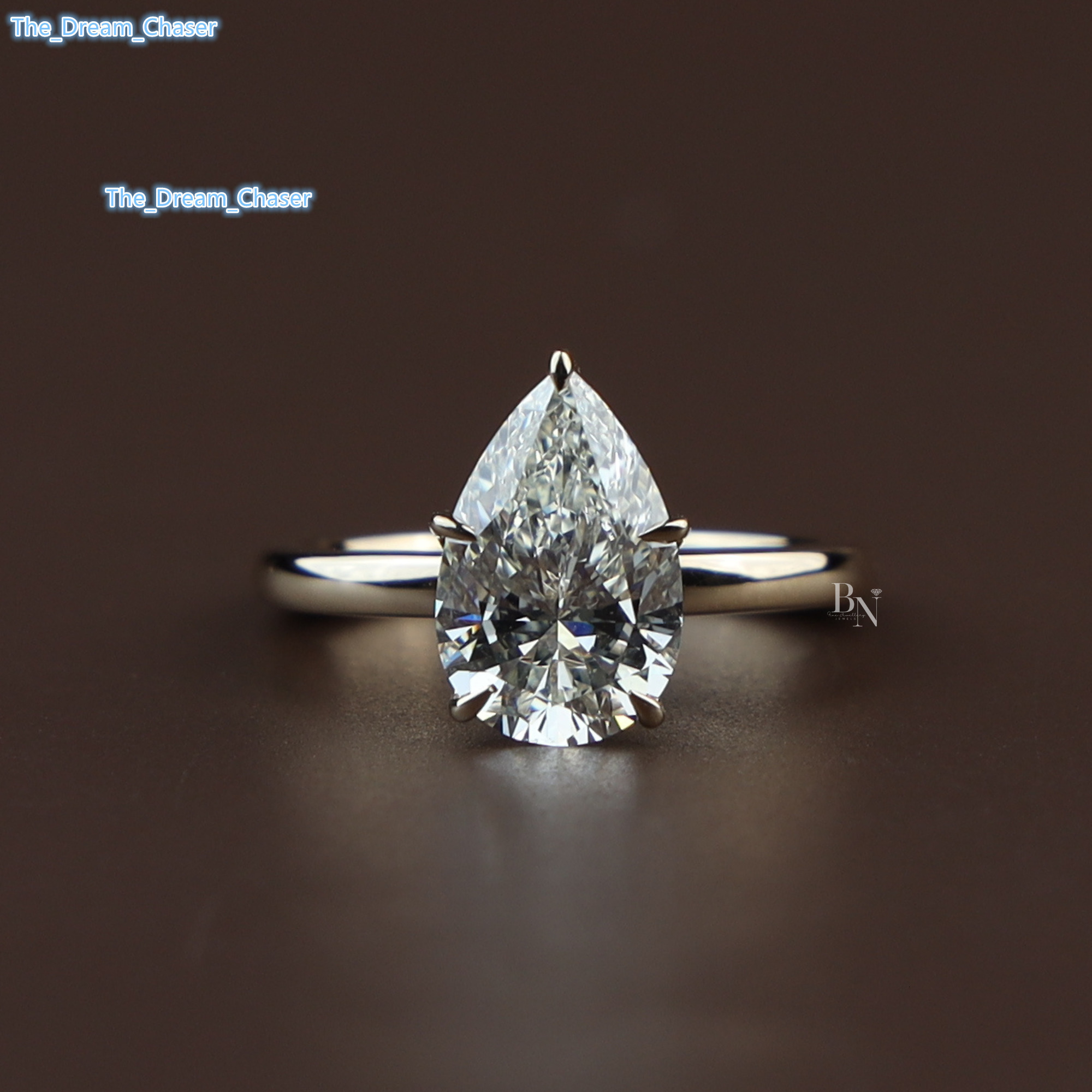 Premium Fine Bridal Jewelry Luxury Lab Grown Diamond Engagement Ring for Women in Silver 10K Gold 14K Gold 18K Gold