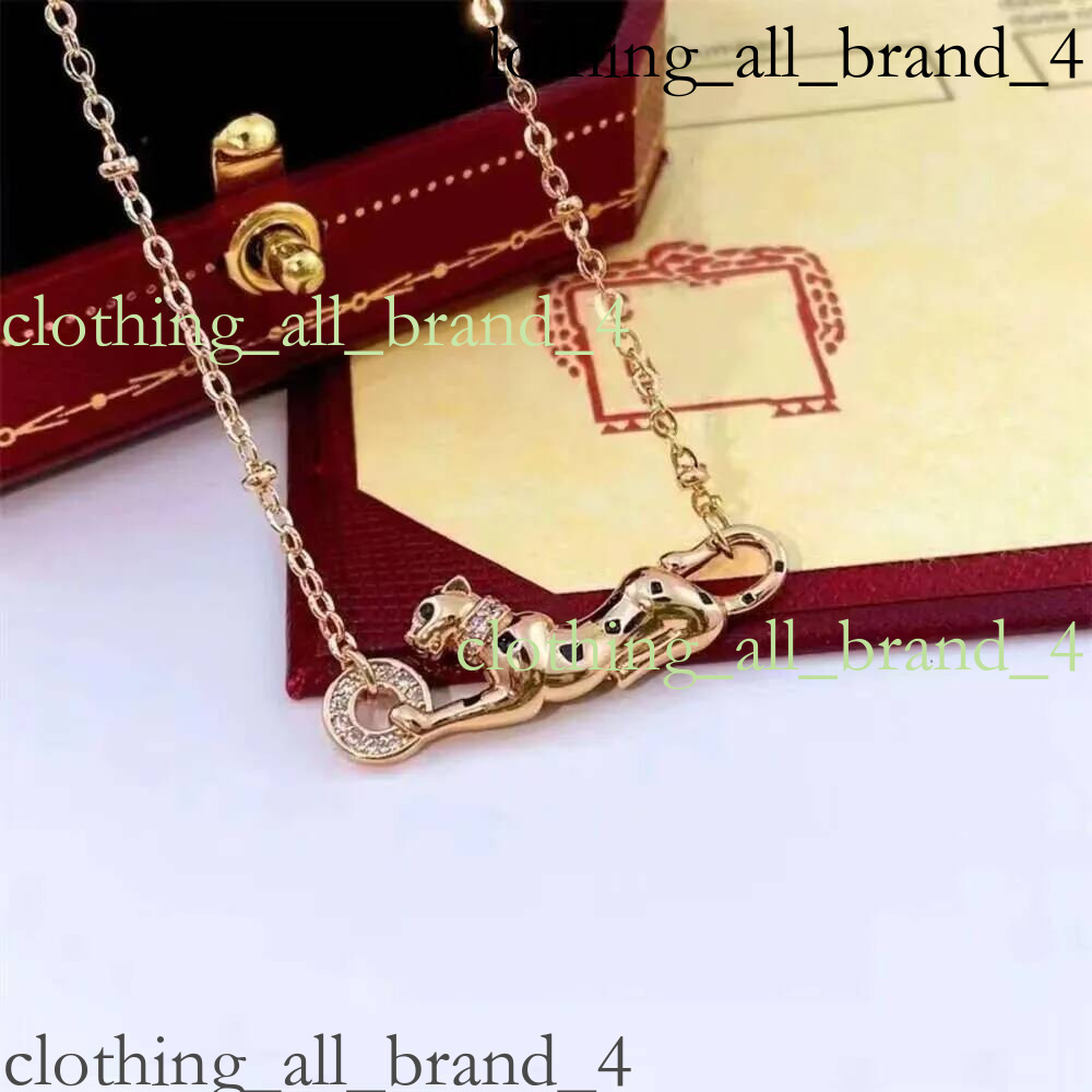 Nail Desginer Leopard With Gold Plated Love Men Women Pendant Necklaces Luxury Jewelry Carteied Necklace Fd5