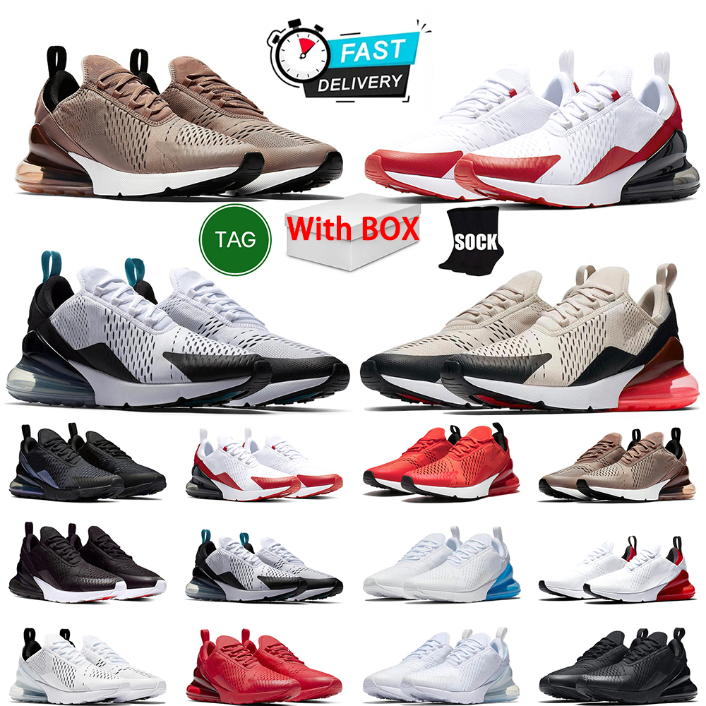 Designer 270s Casual Shoes 270 for men women Brown Triple Black White Barely Rose Habanero Red Outdoor Trainers Mens Womens Sports trainers Sneakers