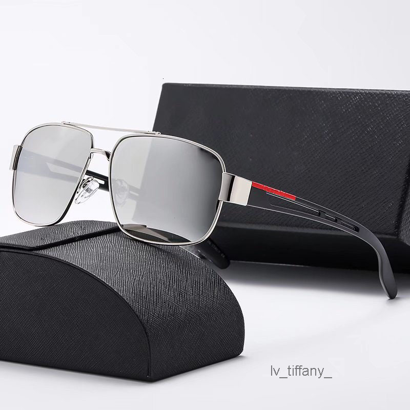 Luxury Oval hollowed-out sunglasses for men Designer Summer Color-changing Polarized Glasses Water Silver retro oversized sunglasses for women and m