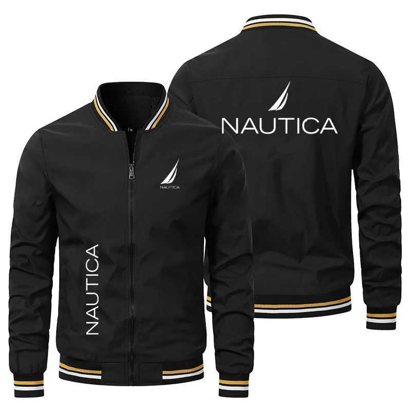 Men's Men's Label Jackets Sail Baseball Pilot Jacket Stand Collar Zipper Trench Coat Casual Outdoor Lightweight Men's Sports JacketW2