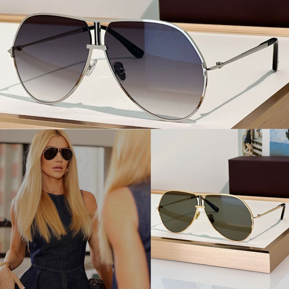 Womens Rickie Sunglasses mens luxury designer sunglasses FT1281 pilot metallic style elegant lightweight frame fashion casual sunglasses with UV pro