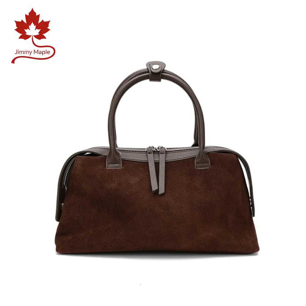 Evening Bags 2027 Vintage Suede Hobo Shoulder Bag for Women Large Capacity Genuine Nubuck Leather Tote Bag Casual Commuter TopHandle Handbag H261016
