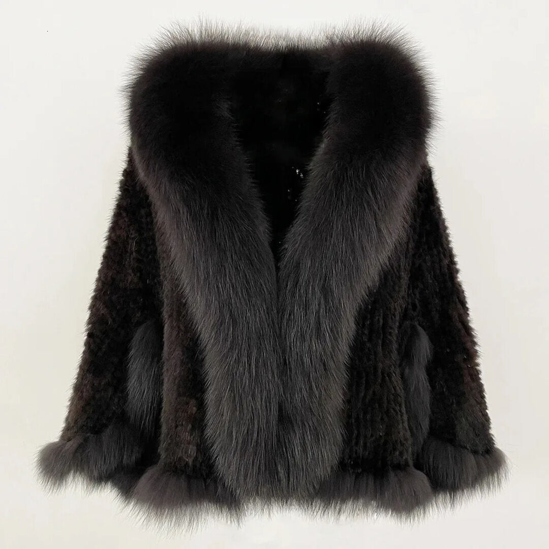 perfume 2026 New Real Coat Women Autumn Winter Shawl Fashion Knitted cologne Genuine Mink Jacket Cape Scarf Natural Fox Fur Collar Cloak Designer A2
